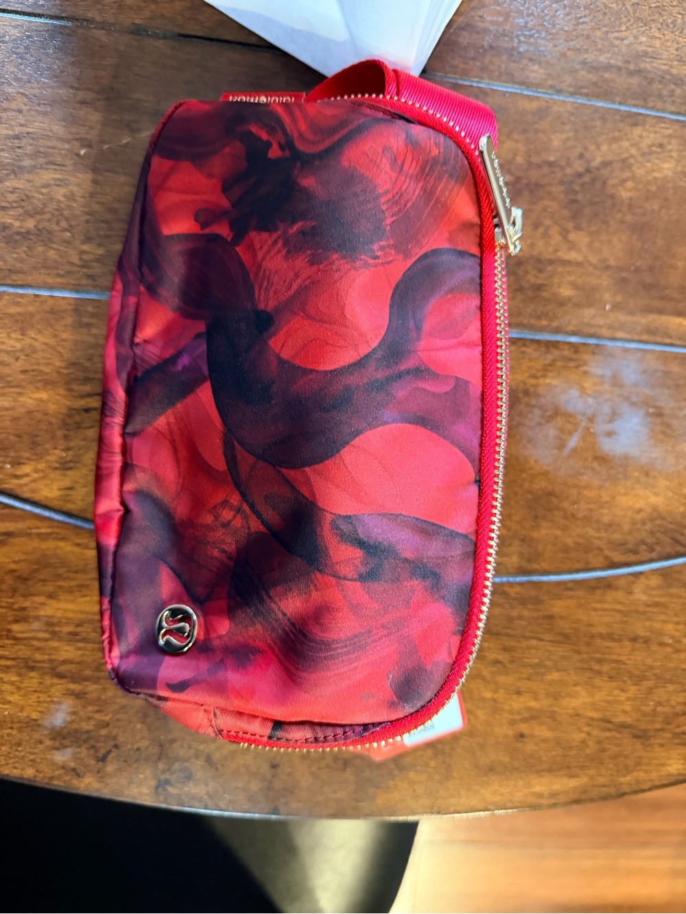 lululemon athletica Red and Black Crossbody Pouch